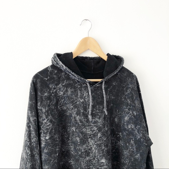 American Apparel Dark Grey Acid Wash Hoodie - Picture 3 of 7